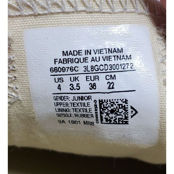 Converse All Star Kids 4‎ Shoes Camo Slip On Laceless Sneakers Junior Girls Boys - Picture 11 of 12